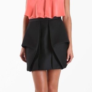 NWT Tibi Black Simona Skirt